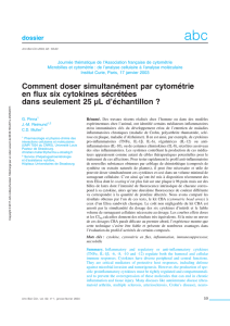 Comment doser simultanément par cytométrie en flux six cytokines