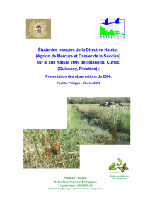 Étude des insectes de la Directive Habitat en 2008