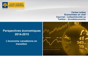 Perspectives économiques 2014-2015