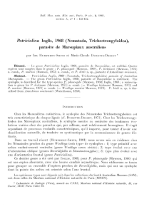 Patricialina Inglis, 1968 (Nematoda, Trichostrongyloidea)