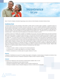 Incontinence fécale - Canadian Continence Foundation