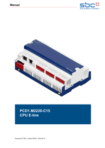 Manuel PCD1.M2220-C15 CPU E-line