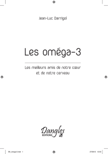 Les oméga-3 - Editions Dangles