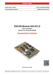 ESCON Module 50/4 EC-S Documentation Hardware