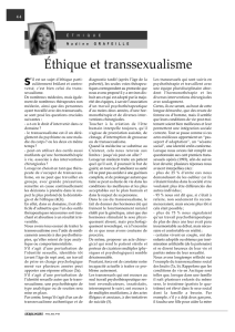 Ethique et transsexualisme