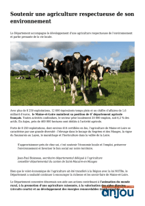 Agriculture Aide - Maine-et-Loire 49 - Département de Maine-et