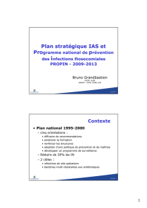 Plan stratégique IAS et - CCLIN Paris-Nord
