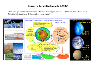 Diapositive 1 - Site du modèle LMDZ