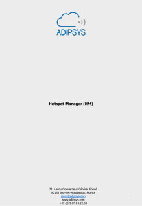 La solution Hotspot Manager (HM) - G