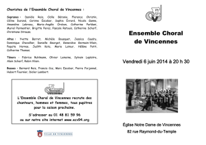 programme - Site de l`Ensemble Choral de Vincennes