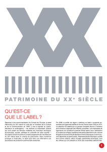 PATRIMOINE DU XXe SIÈCLE - Maison de l`architecture