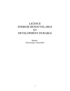 licence energie renouvelable et development durable