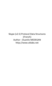 Skype(v2.5) Protocol Data Structures