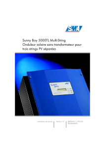Sunny Boy 5000TL Multi-String Onduleur solaire sans