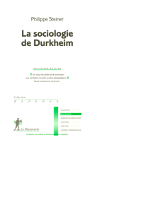 La sociologie de Durkheim - Fichier