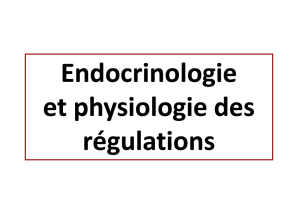 Cours d`Endocrinologie (Partie1)