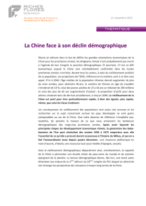 La Chine face à son déclin démographique - Véronique Riches