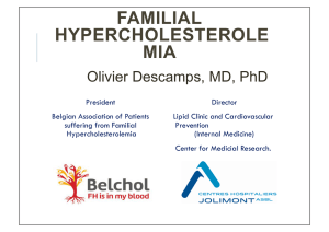 01. Descamps O. Familial Hypercholesterolemia in Belgium