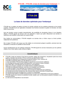 ITTIA-DB: : ITTIA-DB, la base de données pour l - ac6