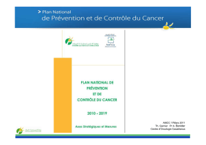 Plan cancer Maroc