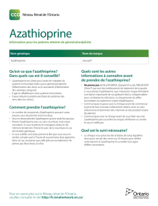 Azathioprine - Ontario Renal Network
