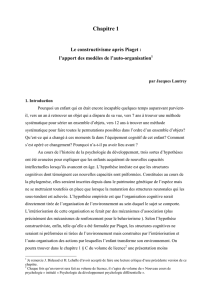 Le constructivisme après Piaget