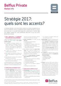 Stratégie 2017: quels sont les accents?