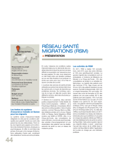 réseau santé migrations (rsm) - Ville de La Chaux-de