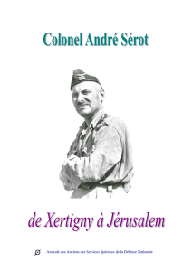 Col. André Sérot de Xertigny à Jérusalem ( par J-C