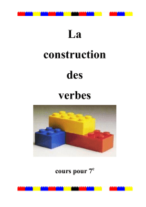Importance de la construction des verbes