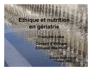 Ethique et nutrition en gériatrie