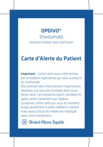 Carte d`Alerte du Patient