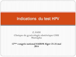 Le test HPV