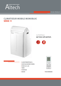 Climatiseur mobile monobloC série 11