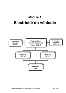 Electricité du véhicule