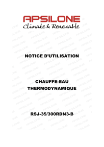 notice d`utilisation chauffe-eau thermodynamique rsj-35