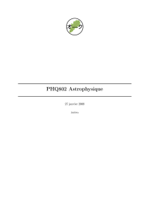 PHQ802 Astrophysique
