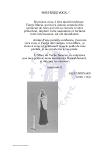 1999 - Prière - Souvenez-nous de St Bernard - Notre