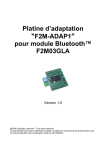 Platine d`adaptation "F2M-ADAP1"