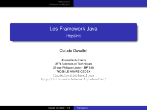 Les Framework Java - HttpUnit - LITIS