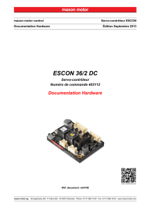 ESCON 36/2 DC Documentation Hardware