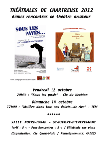 théâtrales de chartreuse 2012 - Salle Notre-Dame