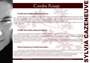 récital Cendre Rouge, Camille Saint-Saëns