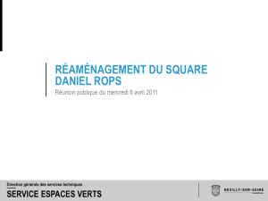réaménagement du square daniel rops - Ville de Neuilly-sur