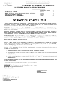 D.21_04.2011 DEMANDE DE SUBVENTION AUPRES DE LA
