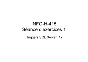 INFO-H-415 Séance d`exercices 1