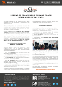 spread se transforme en love coach pour aider ses clients