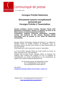 Georges Frêche historien Document sonore exceptionnel présenté