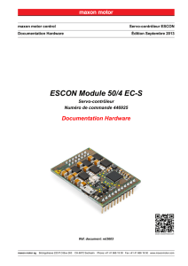 ESCON Module 50/4 EC-S Documentation