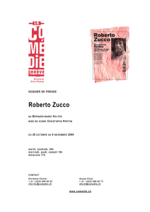 Roberto Zucco - Comédie de Genève